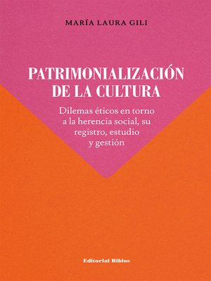 cover image of Patrimonialización de la cultura